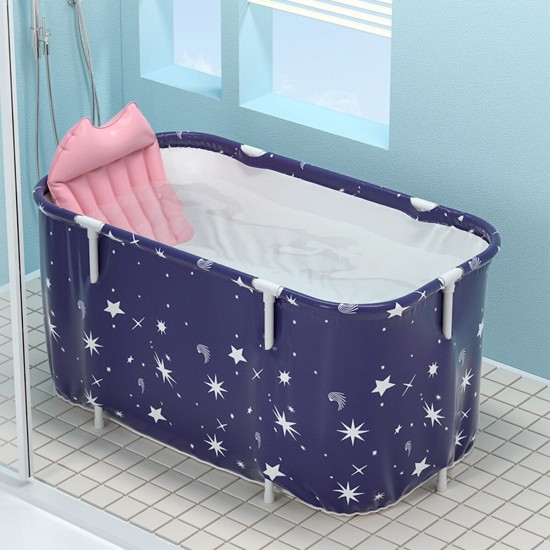 120*55*50CM Large Bath Sauna Adult Folding Bathtub Barrel SPA Household Family Tub 120*55*50CM Large Bath Sauna Adult Folding Bathtub Barrel SPA Household Family Tub