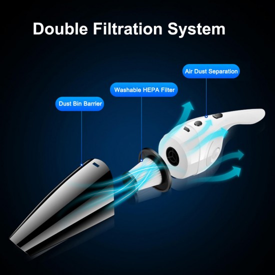 120W 5000PA Portable Car Home Wireless Hand-Helded Vacuum Cleaner Strong Suction Fast Charge 120W 5000PA Portable Car Home Wireless Hand-Helded Vacuum Cleaner Strong Suction Fast Charge