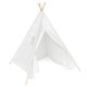 120x120x150cm White Canvas Kids Teepee Children Home Game Toy Play Tent Cubby 120x120x150cm White Canvas Kids Teepee Children Home Game Toy Play Tent Cubby