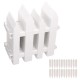 12/24PCS Outdoor PVC Plastic White Fence Garden Flowerpot Parterre Fence Decoration