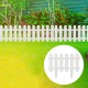 12/24Pcs PVC Plastic Garden Fence Easy Assemble Courtyard Garden Vegetable Fence Decoration