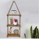 1/2/3Tier Wooden Wall Mounted Rope Floating Storage Shelf Kitchen Rack Hanging Shelves Holder 1/2/3Tier Wooden Wall Mounted Rope Floating Storage Shelf Kitchen Rack Hanging Shelves Holder