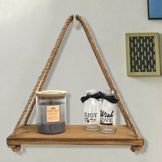 1/2/3Tier Wooden Wall Mounted Rope Floating Storage Shelf Kitchen Rack Hanging Shelves Holder 1/2/3Tier Wooden Wall Mounted Rope Floating Storage Shelf Kitchen Rack Hanging Shelves Holder