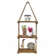 1/2/3Tier Wooden Wall Mounted Rope Floating Storage Shelf Kitchen Rack Hanging Shelves Holder 1/2/3Tier Wooden Wall Mounted Rope Floating Storage Shelf Kitchen Rack Hanging Shelves Holder