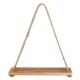 1/2/3Tier Wooden Wall Mounted Rope Floating Storage Shelf Kitchen Rack Hanging Shelves Holder