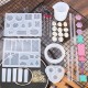 128Pcs Pendant Silicone DIY Casting Mould Set with Measuring Cup for Pendant Craft Jewelry Necklace Bracelet Making 128Pcs Pendant Silicone DIY Casting Mould Set with Measuring Cup for Pendant Craft Jewelry Necklace Bracelet Making