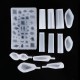 129Pcs/Set Crystal Epoxy Silicone Pendant Mould Kit Transparent Jewelry Making Mold for DIY Crafting Decorations