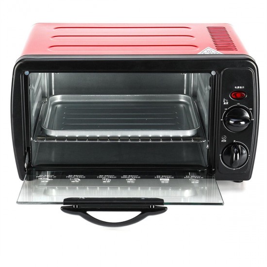 12L Portable Electric Rotisserie Grill Toaster Oven Home Mini Baking Machine