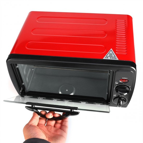 12L Portable Electric Rotisserie Grill Toaster Oven Home Mini Baking Machine