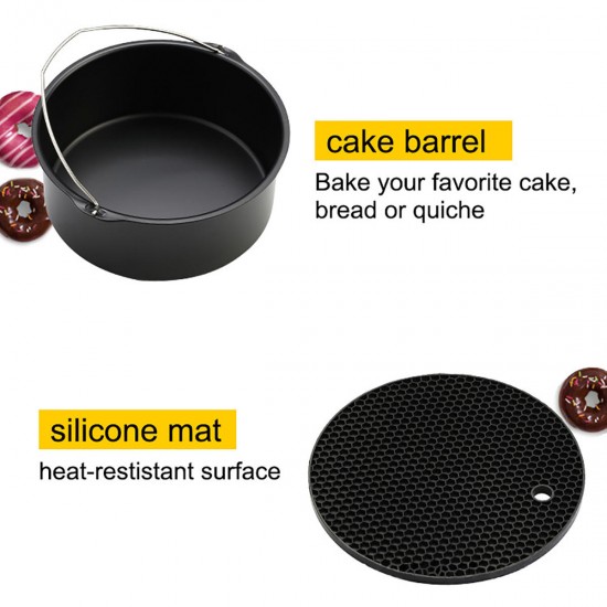 12PCS 8'' Air Fryer Accessories Set for Cook Baking