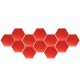 12Pcs 18.4cm Mirror Wall Sticker Hexagon Removable Acrylic 3D Mirror Self Adhesive DIY Decor