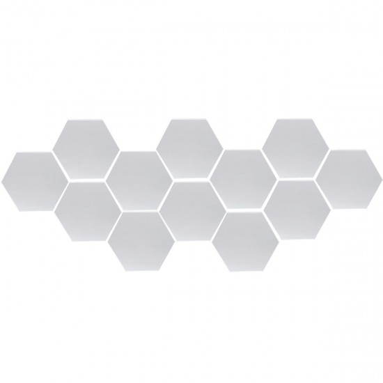 12Pcs 18.4cm Mirror Wall Sticker Hexagon Removable Acrylic 3D Mirror Self Adhesive DIY Decor 12Pcs 18.4cm Mirror Wall Sticker Hexagon Removable Acrylic 3D Mirror Self Adhesive DIY Decor