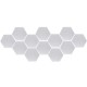 12Pcs 18.4cm Mirror Wall Sticker Hexagon Removable Acrylic 3D Mirror Self Adhesive DIY Decor 12Pcs 18.4cm Mirror Wall Sticker Hexagon Removable Acrylic 3D Mirror Self Adhesive DIY Decor