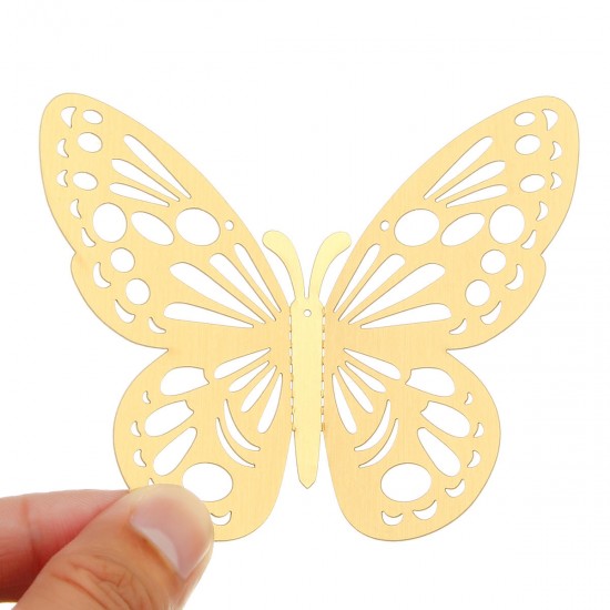 12Pcs 3D Butterfly Wall Sticker Home Decor DIY Butterfly Fridge Sticker Party Wedding Room Decor