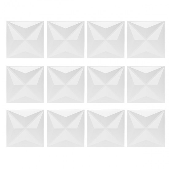 12Pcs 3D PVC Wall Paper Panel Tiles Diamond Design Room Background Home Decor Sticker 500x500mm 12Pcs 3D PVC Wall Paper Panel Tiles Diamond Design Room Background Home Decor Sticker 500x500mm