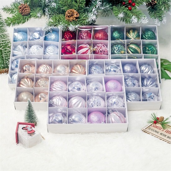 12Pcs 50mm Christmas Tree Ball Baubles Decoration Xmas Hanging Party Ornaments