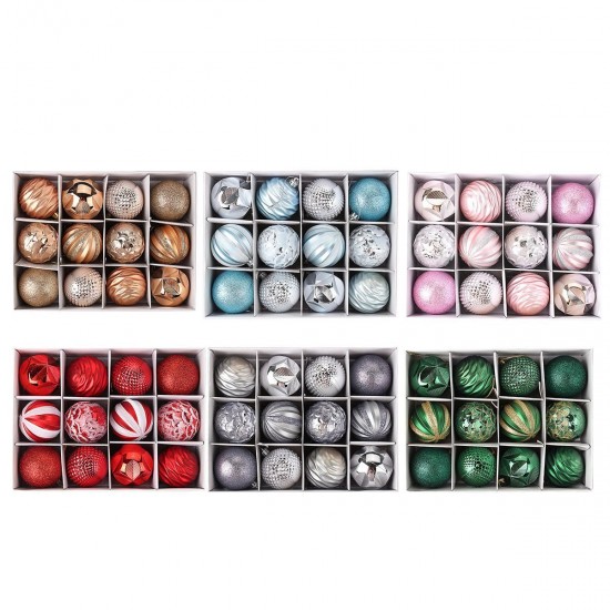 12Pcs 50mm Christmas Tree Ball Baubles Decoration Xmas Hanging Party Ornaments 12Pcs 50mm Christmas Tree Ball Baubles Decoration Xmas Hanging Party Ornaments