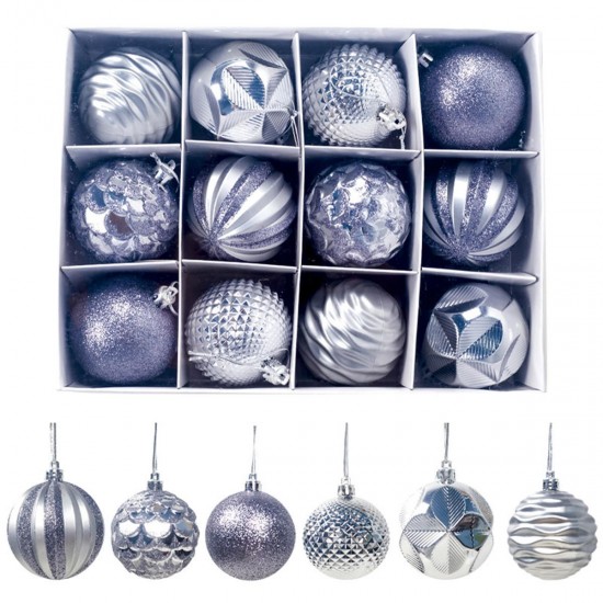 12Pcs 50mm Christmas Tree Ball Baubles Decoration Xmas Hanging Party Ornaments