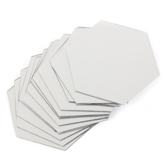 12Pcs 8cm Mirror Wall Sticker Hexagon Removable Acrylic 3D Mirror DIY Home Room Decor Art 12Pcs 8cm Mirror Wall Sticker Hexagon Removable Acrylic 3D Mirror DIY Home Room Decor Art