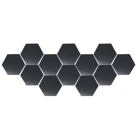 12Pcs 8cm Mirror Wall Sticker Vinyl Hexagon Removable Acrylic 3D Mirror DIY Home Room Decor Art 12Pcs 8cm Mirror Wall Sticker Vinyl Hexagon Removable Acrylic 3D Mirror DIY Home Room Decor Art