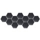 12Pcs 8cm Mirror Wall Sticker Vinyl Hexagon Removable Acrylic 3D Mirror DIY Home Room Decor Art