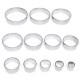 12Pcs DIY Round Stainless Steel Mousse Circle Ring Molds Cake Cookie Pastry Baking Cutter Mould Set 12Pcs DIY Round Stainless Steel Mousse Circle Ring Molds Cake Cookie Pastry Baking Cutter Mould Set