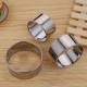 12Pcs DIY Round Stainless Steel Mousse Circle Ring Molds Cake Cookie Pastry Baking Cutter Mould Set