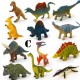 12Pcs Educational Dinosaur Toys Kids Realistic Toy Dinosaur Figures for Cool Kids Toddler Education