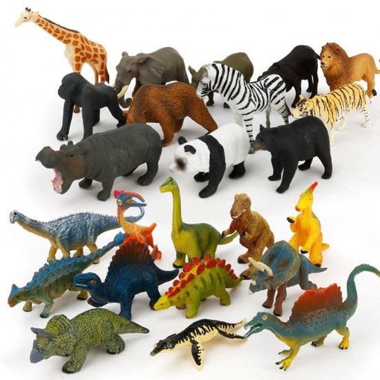 12Pcs Educational Dinosaur Toys Kids Realistic Toy Dinosaur Figures for Cool Kids Toddler Education