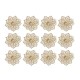 12Pcs Floral Alloy Rings Napkin Holder Dinner Wedding Towel Ring Party Table Decor Supplies