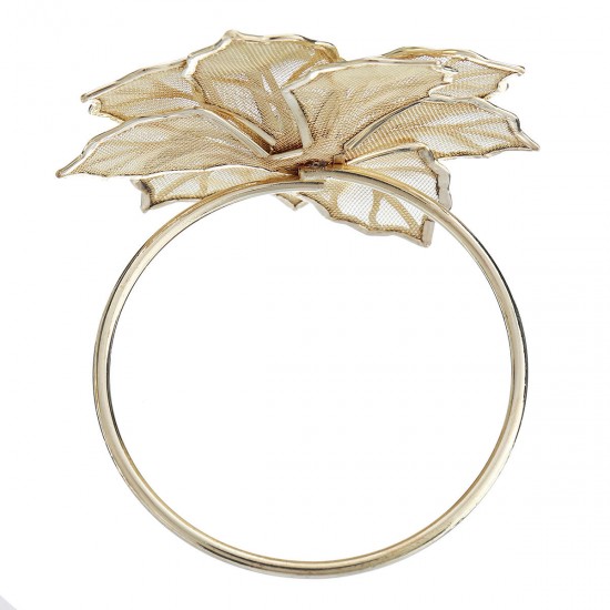 12Pcs Floral Alloy Rings Napkin Holder Dinner Wedding Towel Ring Party Table Decor Supplies 12Pcs Floral Alloy Rings Napkin Holder Dinner Wedding Towel Ring Party Table Decor Supplies