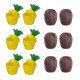 12Pcs Plastic Coconut Pineapple Cup w/ Straw Tropical Hawaiian Luau Hula Beach Pool Party Cup Decor 12Pcs Plastic Coconut Pineapple Cup w/ Straw Tropical Hawaiian Luau Hula Beach Pool Party Cup Decor