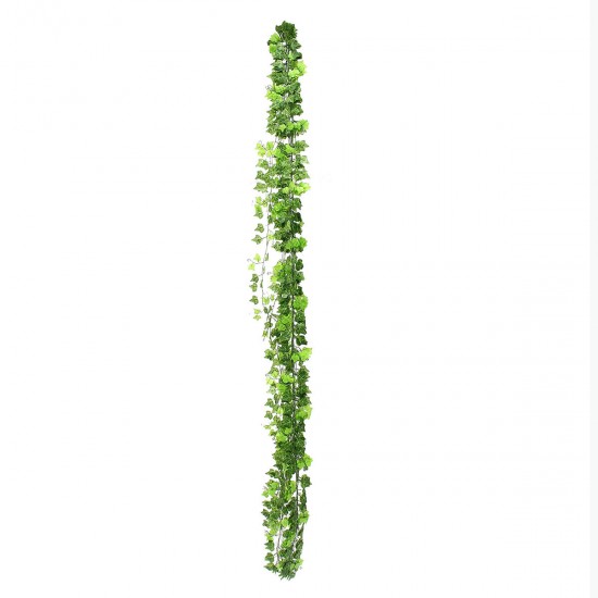 12Pcs/Set 2.4m Artificial Vine Plant Foliage Simulation Green Leaves Rattan Cafe Bar Decorations 12Pcs/Set 2.4m Artificial Vine Plant Foliage Simulation Green Leaves Rattan Cafe Bar Decorations