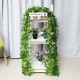 12Pcs/Set 2.4m Artificial Vine Plant Foliage Simulation Green Leaves Rattan Cafe Bar Decorations