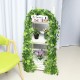 12Pcs/Set 2.4m Artificial Vine Plant Foliage Simulation Green Leaves Rattan Cafe Bar Decorations 12Pcs/Set 2.4m Artificial Vine Plant Foliage Simulation Green Leaves Rattan Cafe Bar Decorations