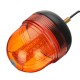 12V 24V Single Bolt Point Mount 60 LED Flashing Amber Orange Warning Signal Light Tractor Beacon IP65