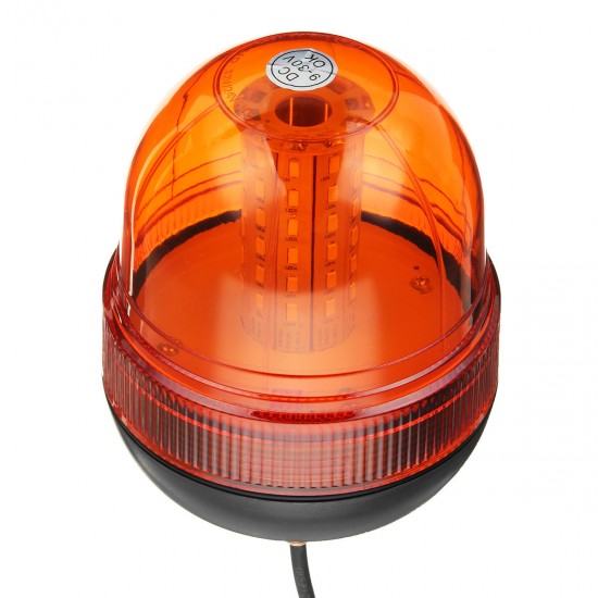 12V 24V Single Bolt Point Mount 60 LED Flashing Amber Orange Warning Signal Light Tractor Beacon IP65 12V 24V Single Bolt Point Mount 60 LED Flashing Amber Orange Warning Signal Light Tractor Beacon IP65