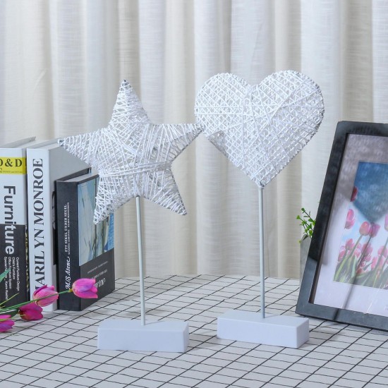 12V Illuminative Heart/Star Shaped Night Light Fairy Light LED Table Desk Lamp