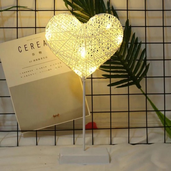 12V Illuminative Heart/Star Shaped Night Light Fairy Light LED Table Desk Lamp 12V Illuminative Heart/Star Shaped Night Light Fairy Light LED Table Desk Lamp