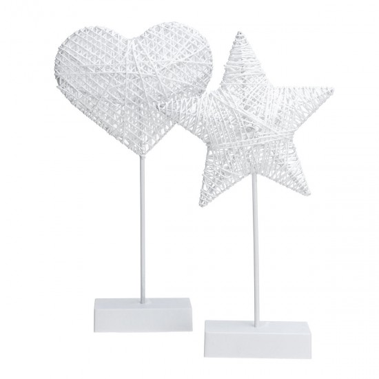 12V Illuminative Heart/Star Shaped Night Light Fairy Light LED Table Desk Lamp