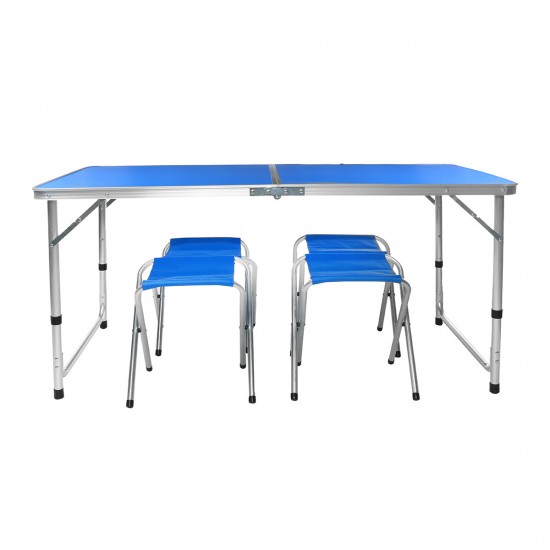 1.2m Blue Folding Table Portable Indoor Outdoor BBQ Picnic Party Camp Tables 1.2m Blue Folding Table Portable Indoor Outdoor BBQ Picnic Party Camp Tables