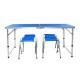 1.2m Blue Folding Table Portable Indoor Outdoor BBQ Picnic Party Camp Tables 1.2m Blue Folding Table Portable Indoor Outdoor BBQ Picnic Party Camp Tables