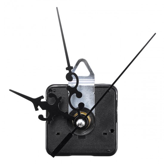 12mm Gold/Black Quartz Silent Clock Movement Mechanism Module DIY Kit Hour Minute Second without Bat