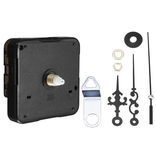 12mm Gold/Black Quartz Silent Clock Movement Mechanism Module DIY Kit Hour Minute Second without Bat 12mm Gold/Black Quartz Silent Clock Movement Mechanism Module DIY Kit Hour Minute Second without Bat