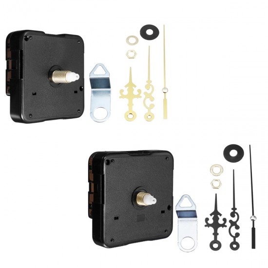 12mm Gold/Black Quartz Silent Clock Movement Mechanism Module DIY Kit Hour Minute Second without Bat 12mm Gold/Black Quartz Silent Clock Movement Mechanism Module DIY Kit Hour Minute Second without Bat