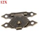 12pcs Antique Decorative Jewelry Gift Wooden Box Hasp Latch Lock With Screw