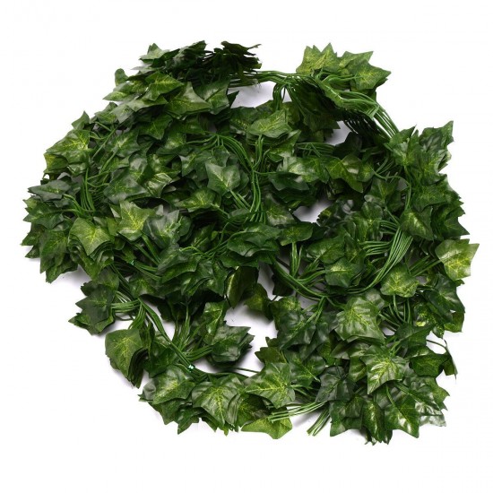 12pcs Artificial Greenery Vine Ivy Leaves Garland Hanging Wedding Party Garden Decorations 12pcs Artificial Greenery Vine Ivy Leaves Garland Hanging Wedding Party Garden Decorations