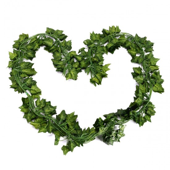 12pcs Artificial Greenery Vine Ivy Leaves Garland Hanging Wedding Party Garden Decorations 12pcs Artificial Greenery Vine Ivy Leaves Garland Hanging Wedding Party Garden Decorations