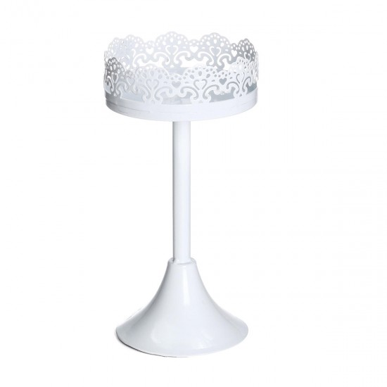 12pcs/Set Classical European-style Crystal White Metal Cake Cup Holder Cupcake Stand Wedding Display