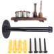 1/2'' Iron Industrial Pipe Shelf Flange Bracket 210mm Shelf Support With Screws 1/2'' Iron Industrial Pipe Shelf Flange Bracket 210mm Shelf Support With Screws
